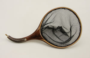 Small Fly Fishing Net : Elk Antler, Boxelder & Walnut