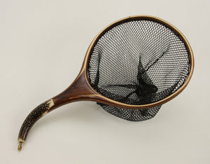 Small Fly Fishing Net : Elk Antler, Boxelder & Walnut