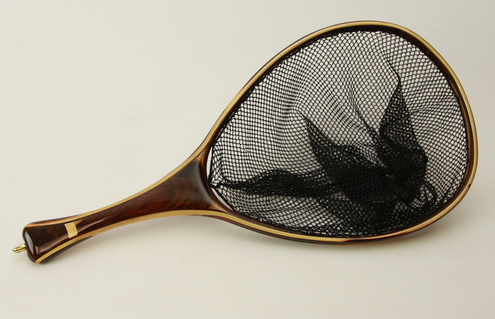 Medium sized Fly Fishing Net in Texas Ebony