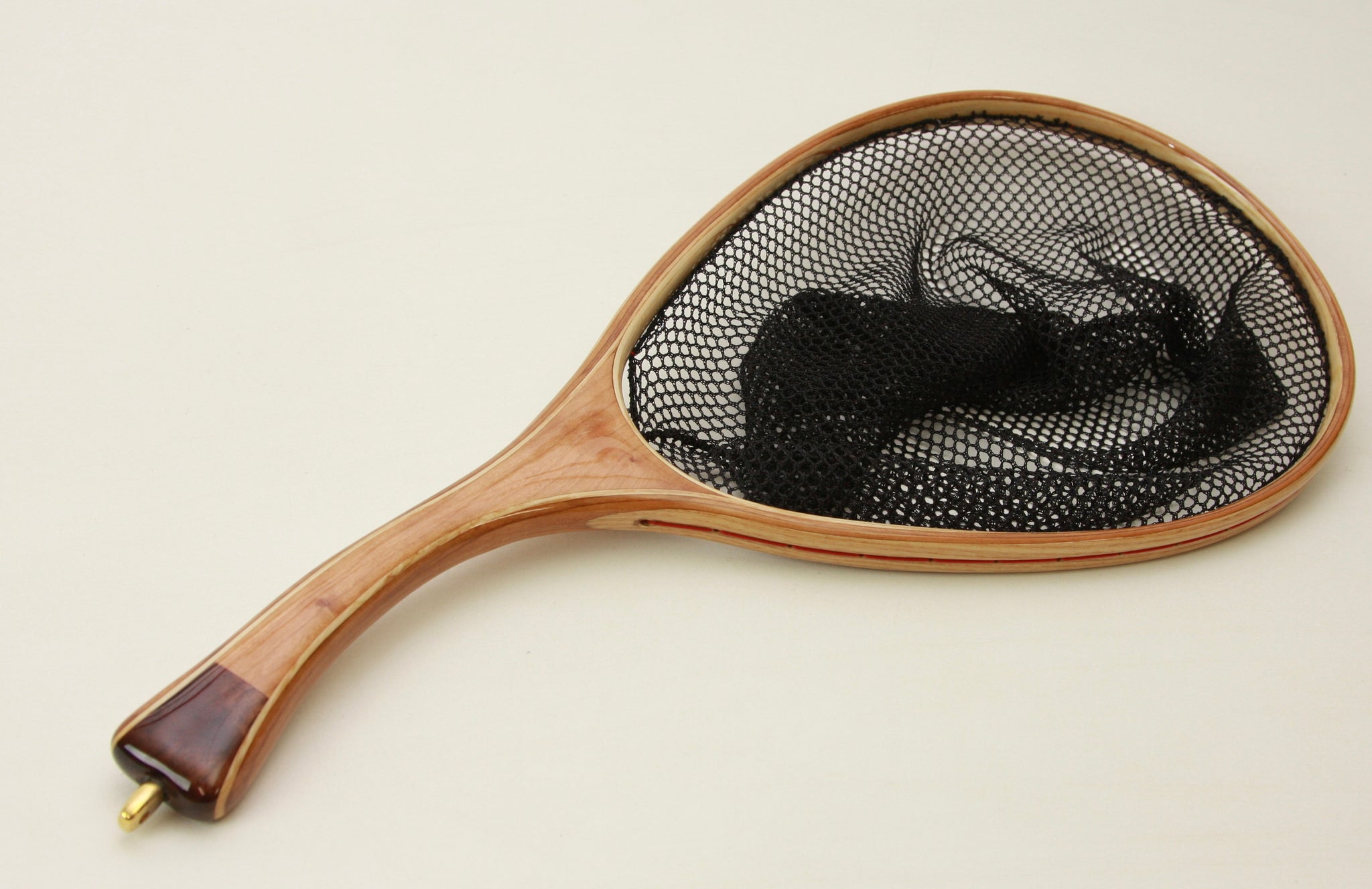 curved handle fly fishing nets SF Landing Net Soft Rubber Mesh Trout Net Catch and Releas The compact size makes it easy to store in a tackle box Curve handle Soft rubber coated