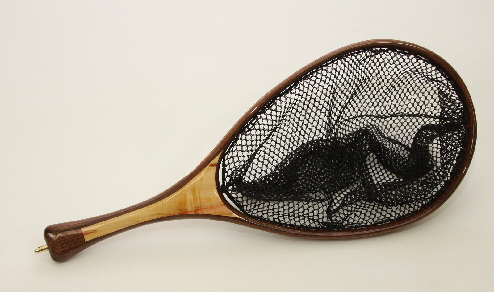 Smaller hoop sized,  Landing Net of Walnut and Box-Elder