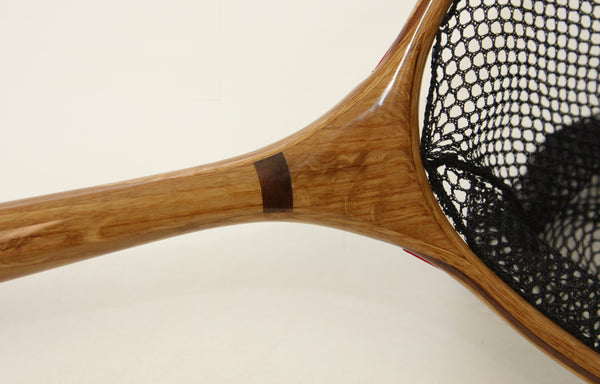 Small Tenkara landing net: Curly white oak and maple Nets that