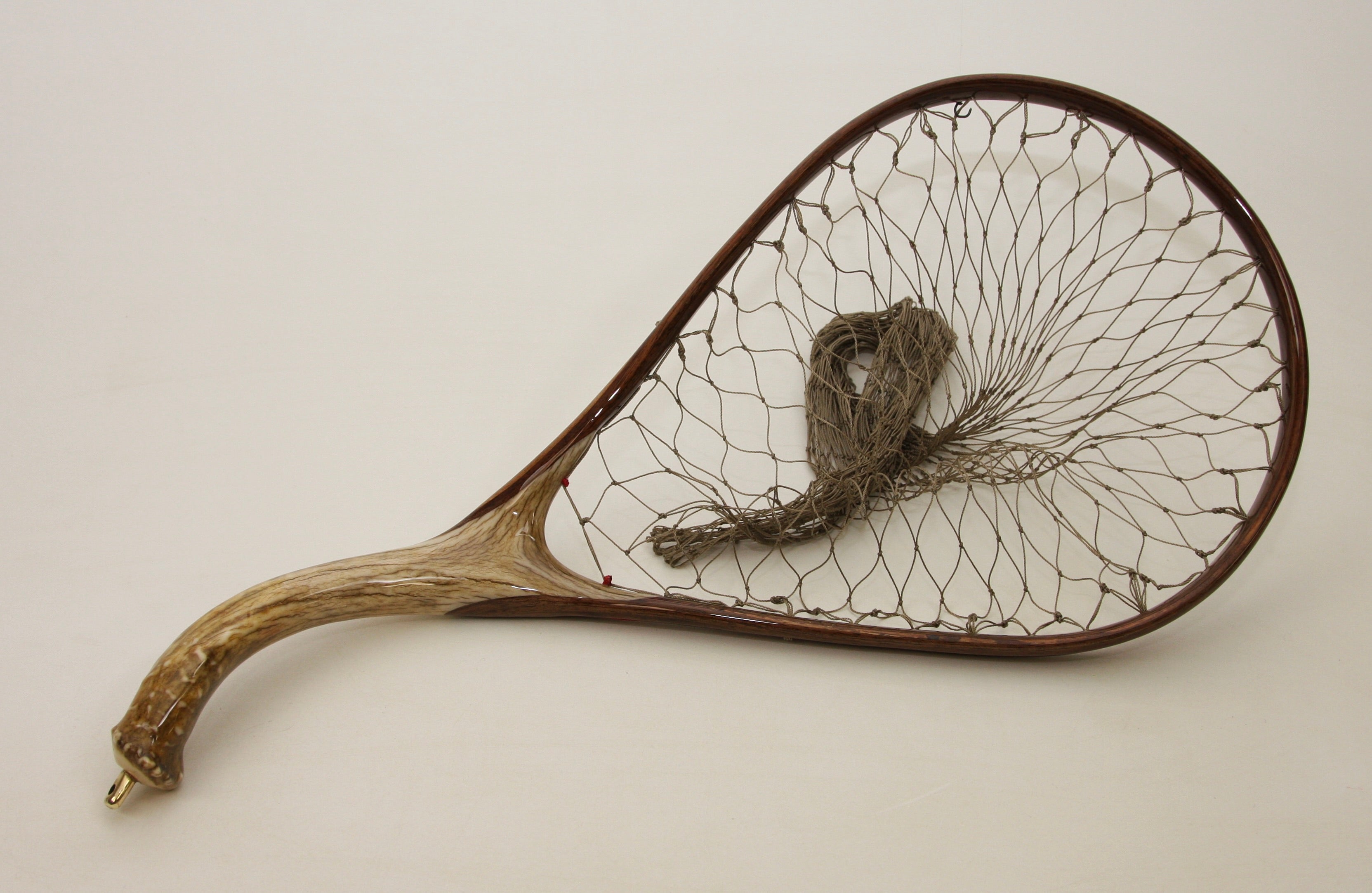 amy design fishing net Medium sized custom Fly Fishing Net : Deer Antler and Walnut