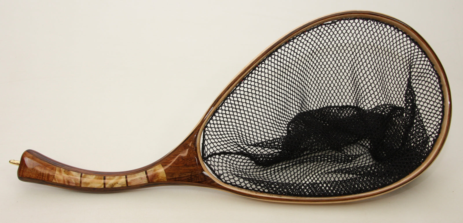 Medium sized Fly Fishing Net: Quilted Maple and Koa 1260-25