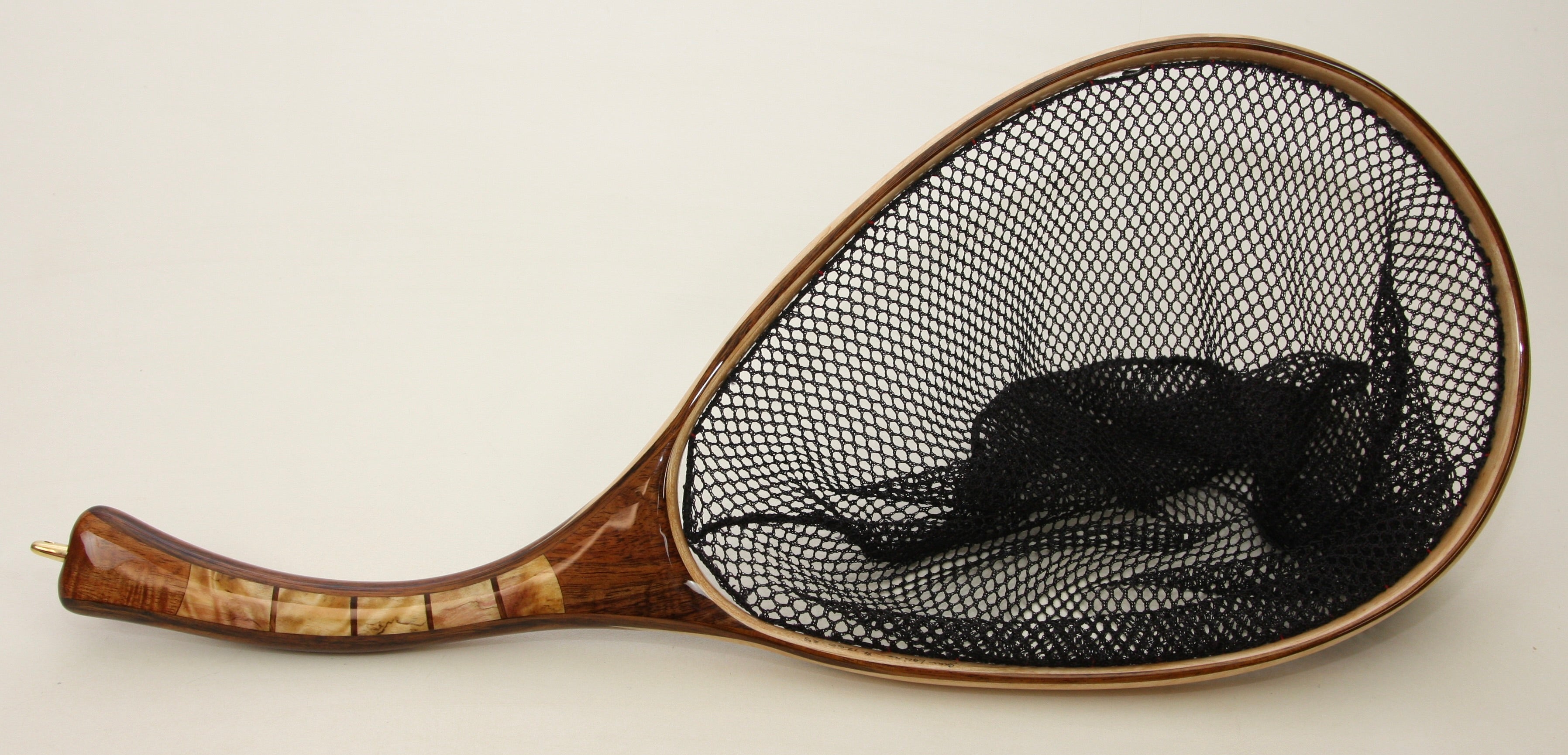 ebay fly fishing net Medium sized Fly Fishing Net: Quilted Maple and Koa 1260-25