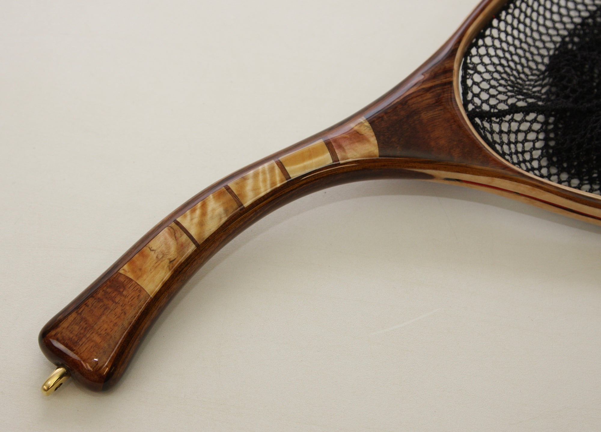 etsy fly fishing net Medium sized Fly Fishing Net: Quilted Maple and Koa 1260-25