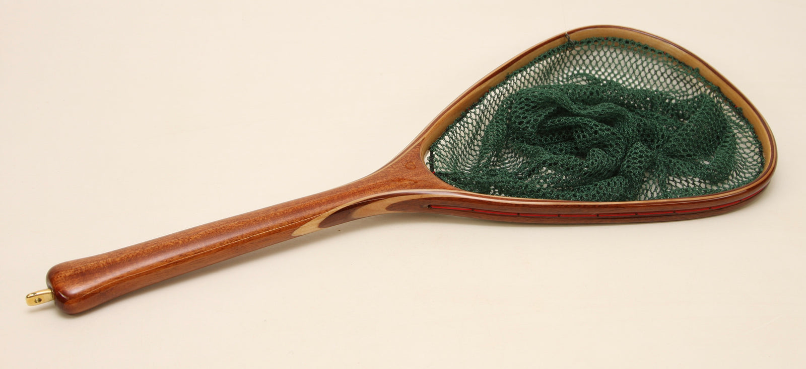 Small Tenkara-style wooden landing net: Mahogany and Maple