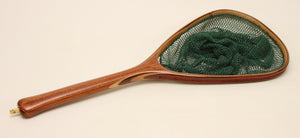 Small Tenkara-style wooden landing net: Mahogany and Maple