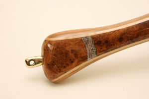 Medium sized Fly Fishing Net: Cherry burl, Elk and an Apology