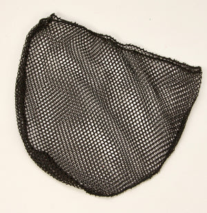 Small Tenkara style landing net bag in black.