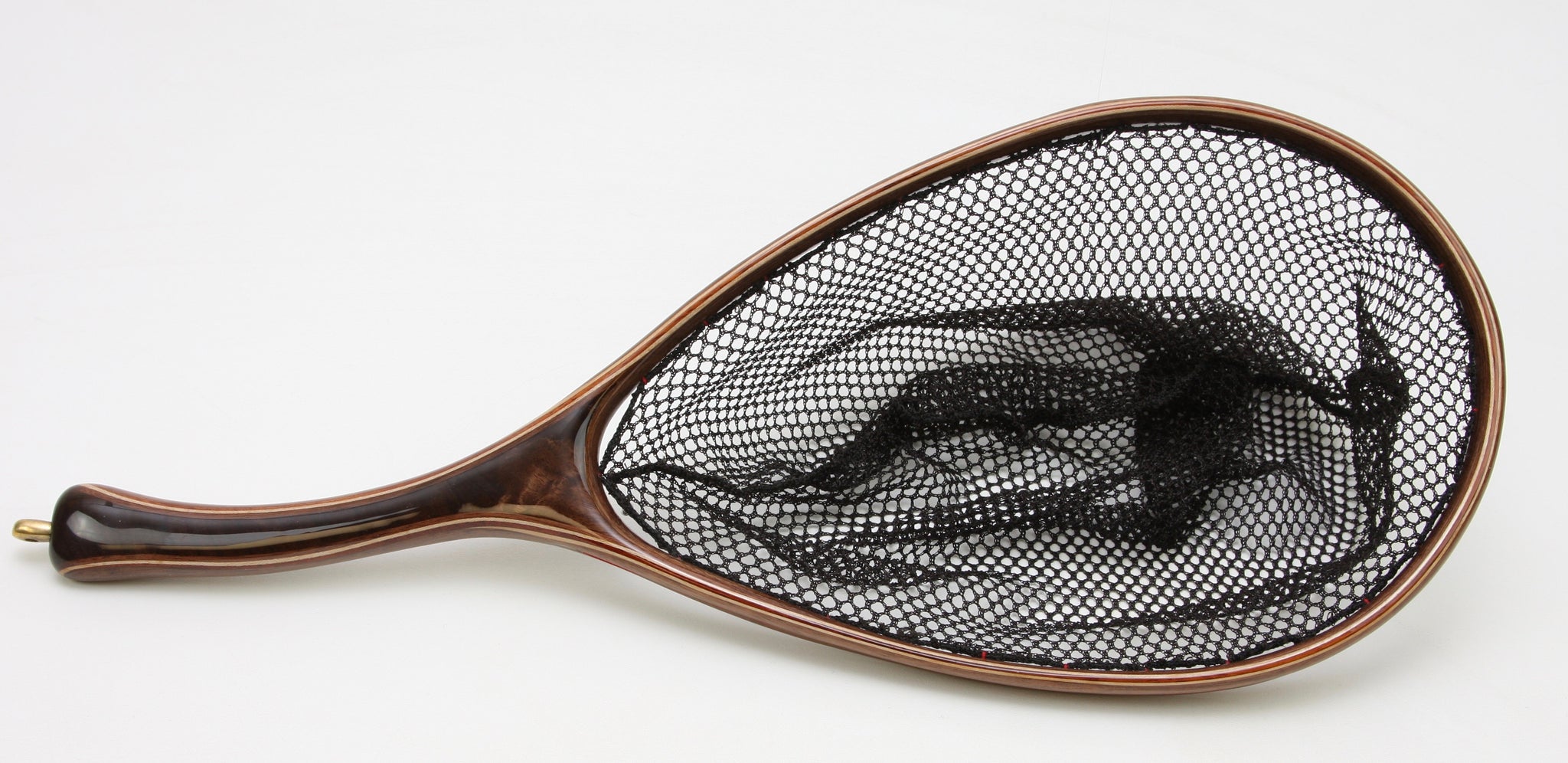 s/p Medium sized Fly Fishing Net, A trio of woods - Nets that Honor the Fish
