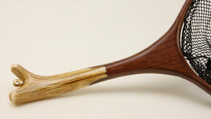 Close-up of elk antler handle.