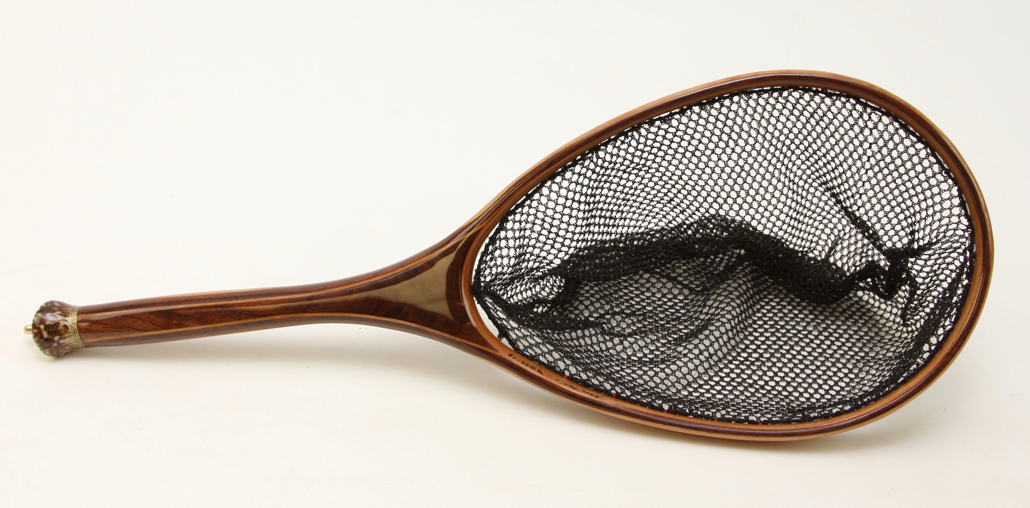 Small Elegance: Custom Landing Net with Walnut, Cherry and Deer Antler -  Nets that Honor the Fish