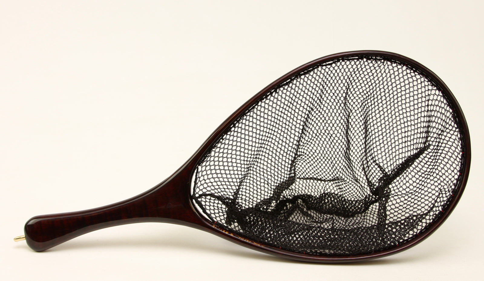 Medium Trout Landing Net with Deeply Dyed Curly Maple