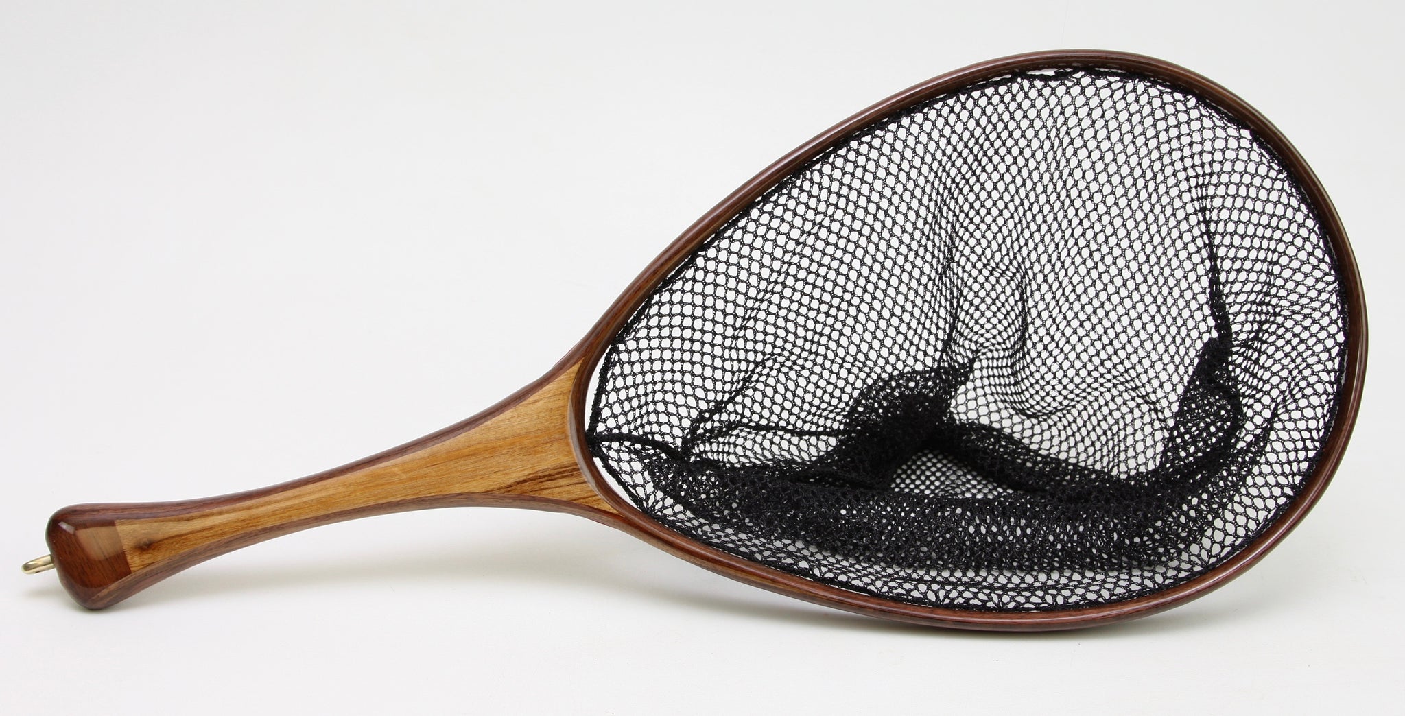 Medium sized Fly Fishing Landing Net: Spalted Maple and Walnut
