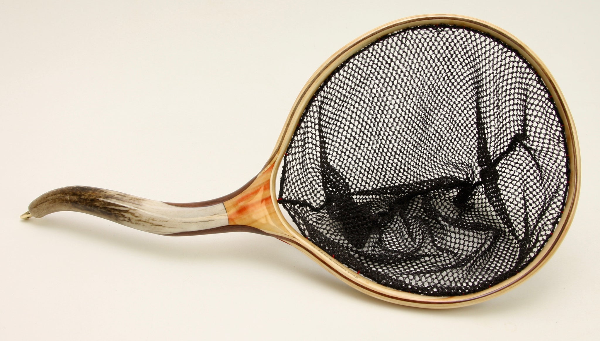 Small Custom Fly Fishing Net : Elk Antler with Walnut & Boxelder - Nets  that Honor the Fish
