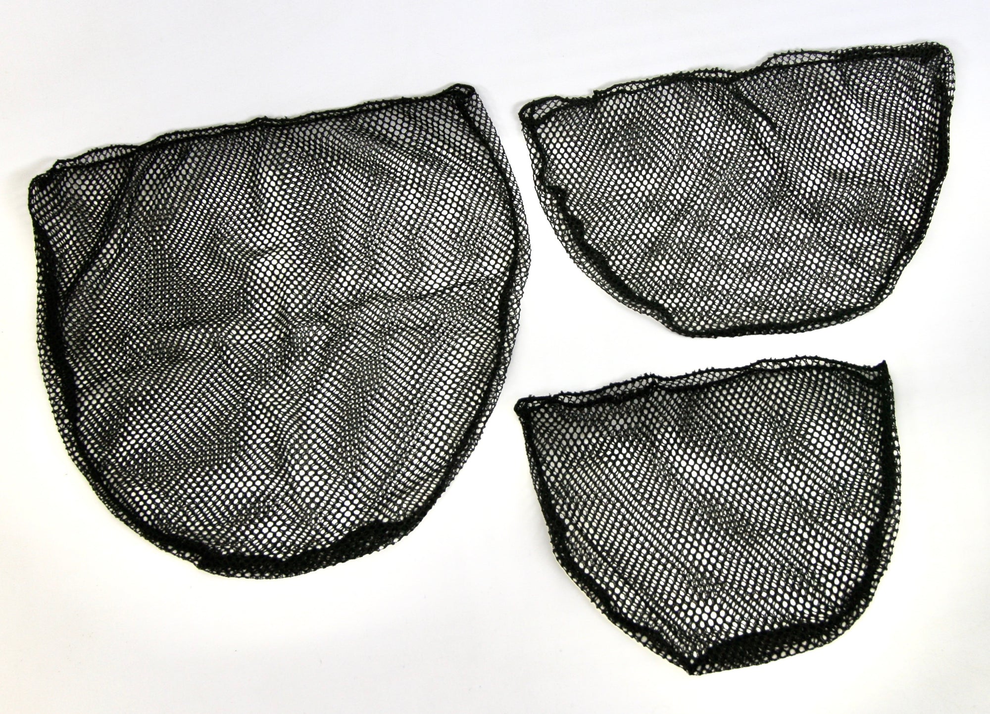black nylon fish netting Soft nylon catch and release, landing net bags. Made in the USA