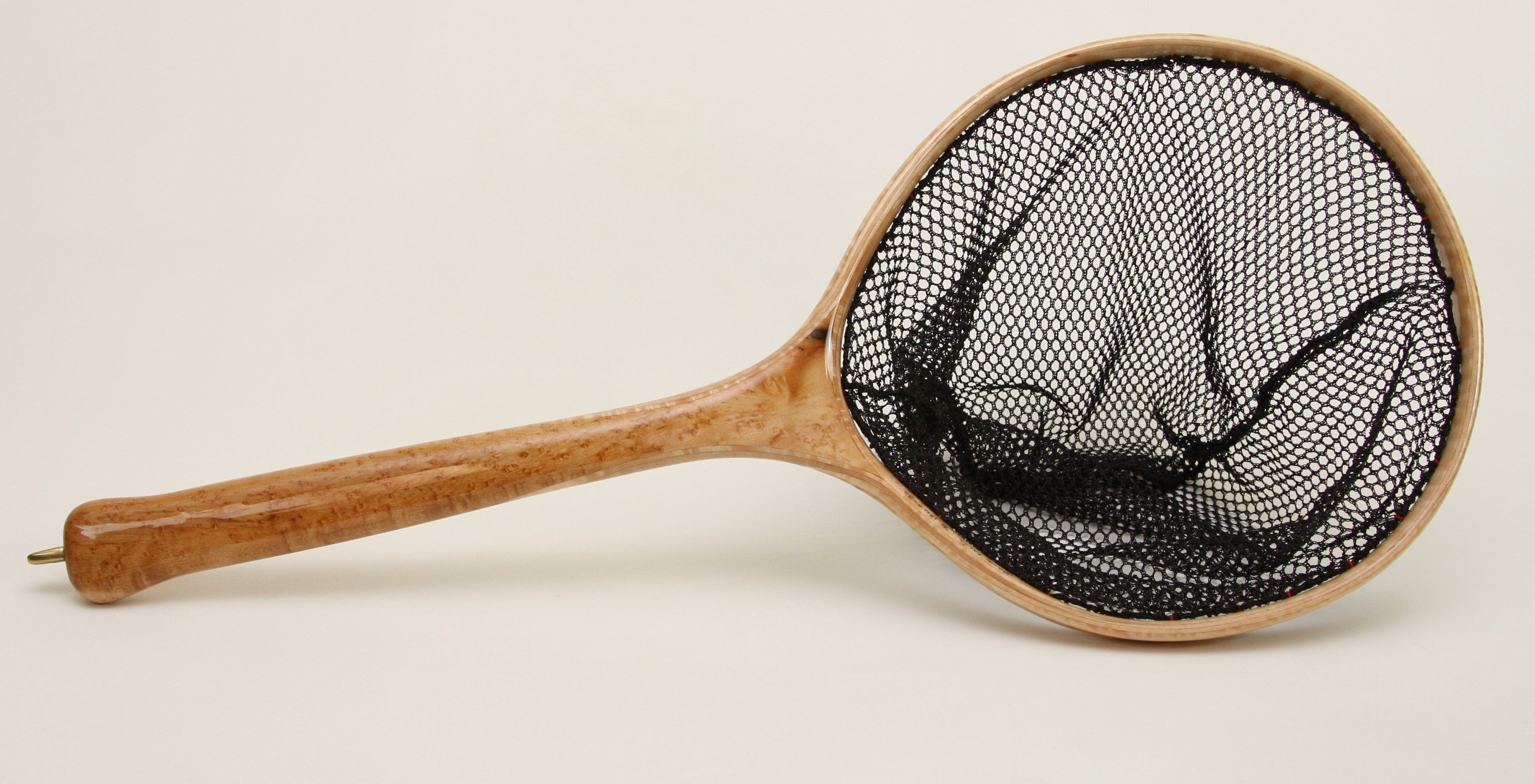 Small Tenkara Style Net in Highly Figured Maple