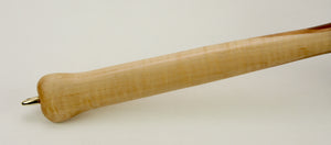 Small Tenkara-style wooden landing net: Curly Maple with an accent of walnut