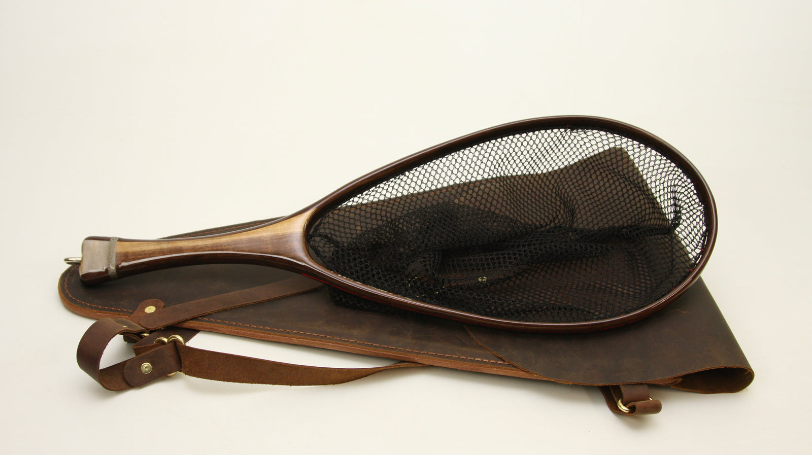 Medium GB Special Hoop Net in unusual shades of Walnut