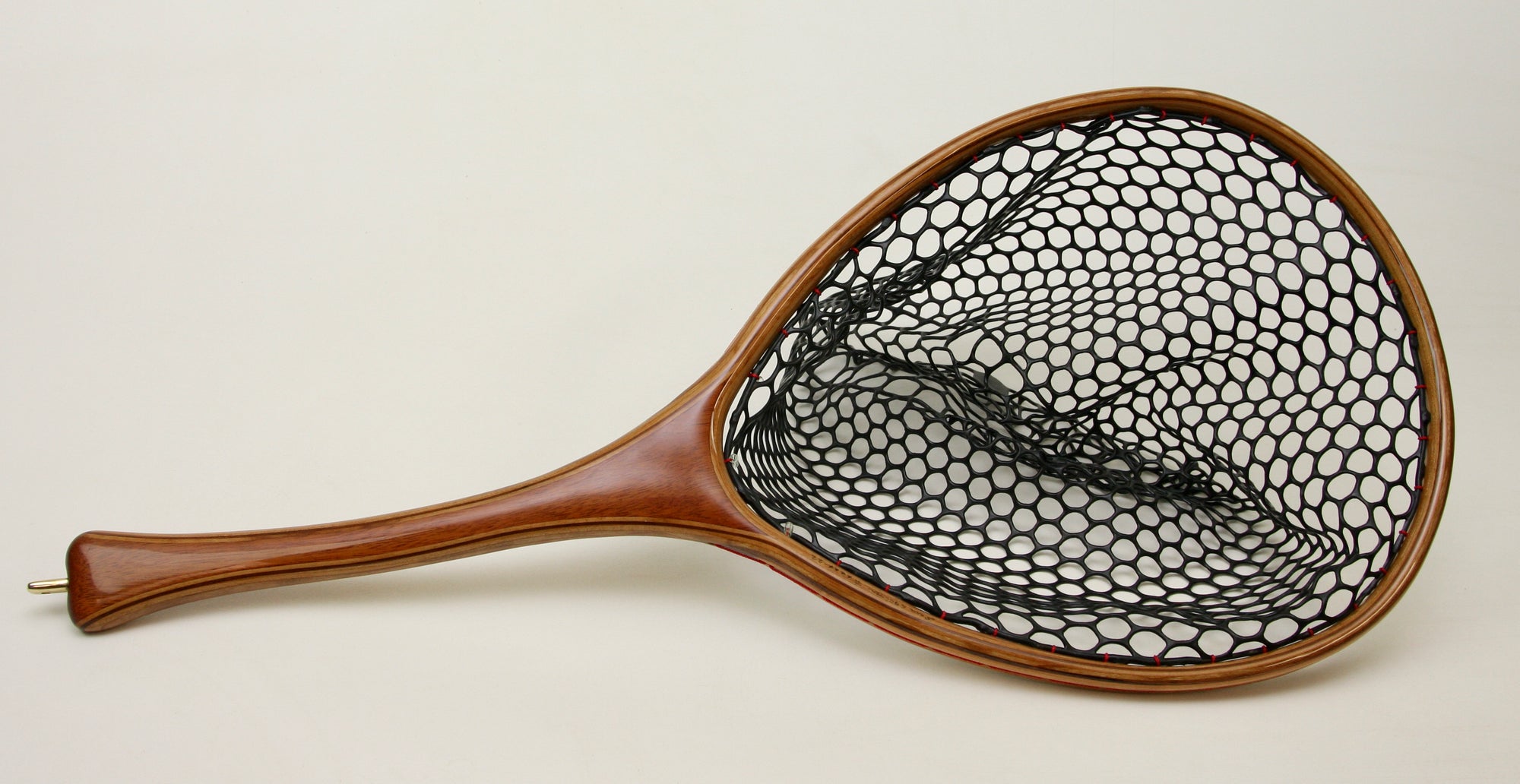 Large Fly Fishing Net: Mahogany and Mixed woods