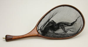 Medium sized Fly Fishing Net: Big Leaf Maple and Walnut