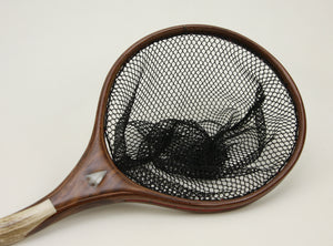 Small sized Custom Fly Fishing Net : Elk Antler and Walnut