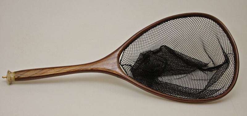 Custom wooden fly fishing net of walnut and box elder - Nets that Honor the  Fish